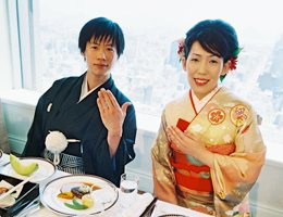 結婚披露宴にて