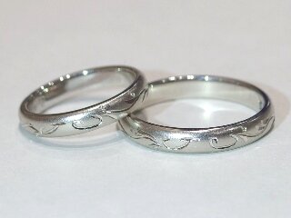 山口県岩国市上村様ご夫妻の結婚指輪