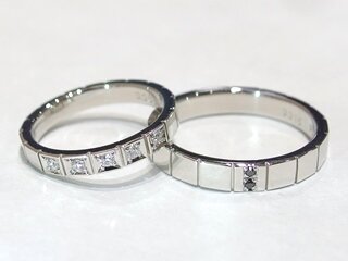 広島市佐伯区小野松夫妻の結婚指輪