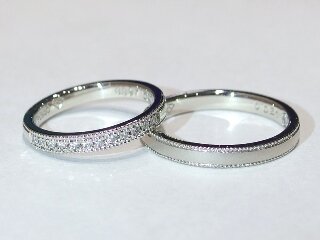 広島市南区川瀬様ご夫妻の結婚指輪