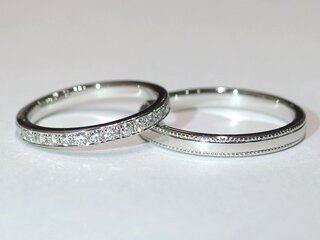 広島市西区K様ご夫妻の結婚指輪