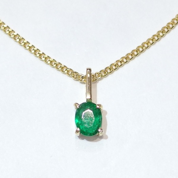 広島市東区M様エメラルドペンダントアフター