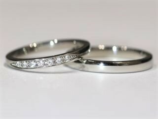 広島市南区植田夫妻の結婚指輪