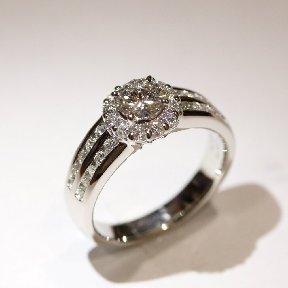 広島市中区 K様の立爪婚約指輪ジュエリーリフォーム後