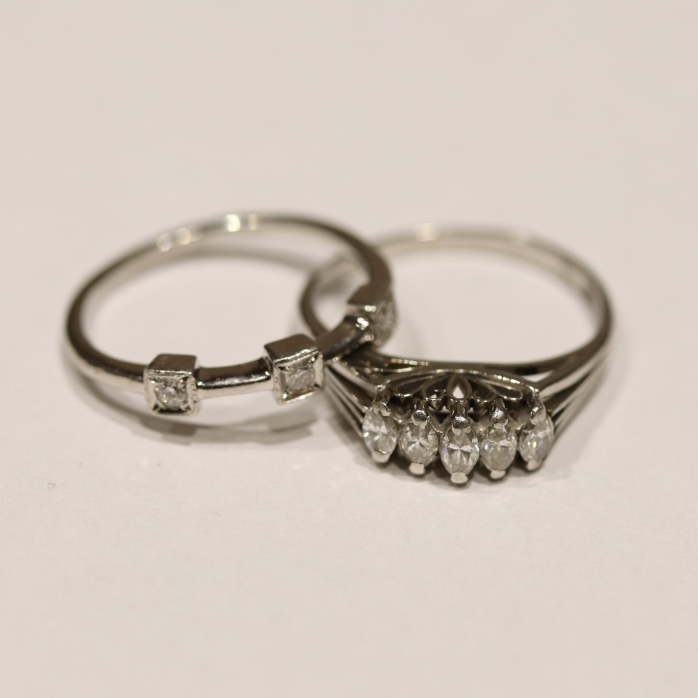 広島市中区Y様 プラチナマーキスダイヤリングリフォーム前