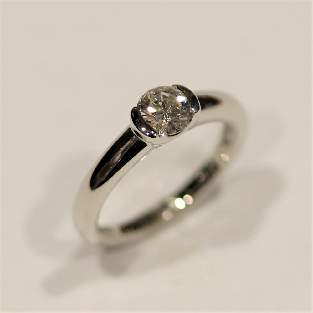 広島市佐伯区M様 プラチナダイヤリングリフォーム後