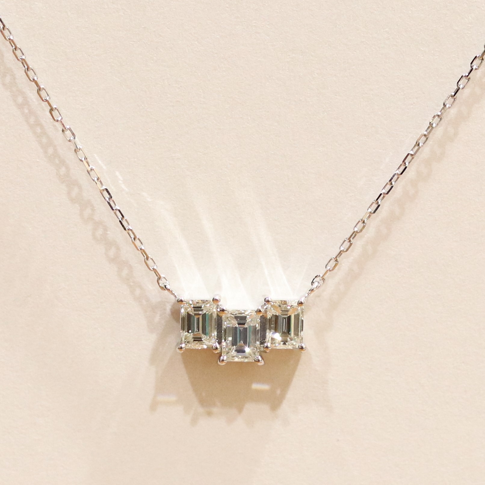 広島市南区S様　プラチナダイヤプチネックレスリフォーム