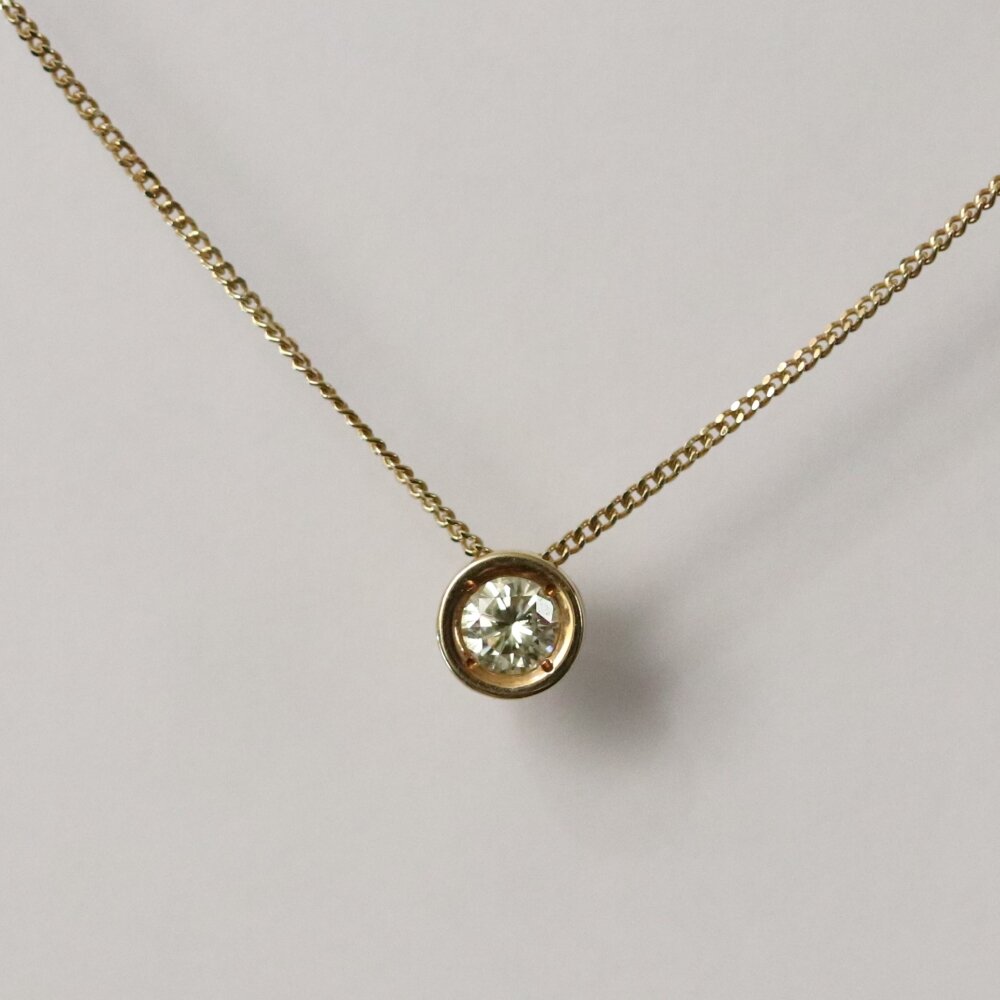 広島市西区H様 K18ダイヤリングリフォーム前