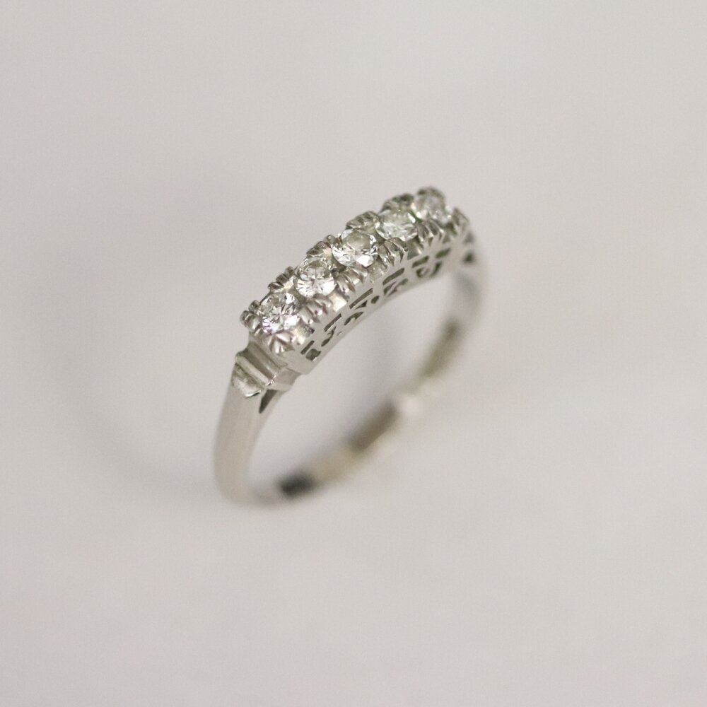 広島市安芸区M様 プラチナダイヤリングリフォーム前