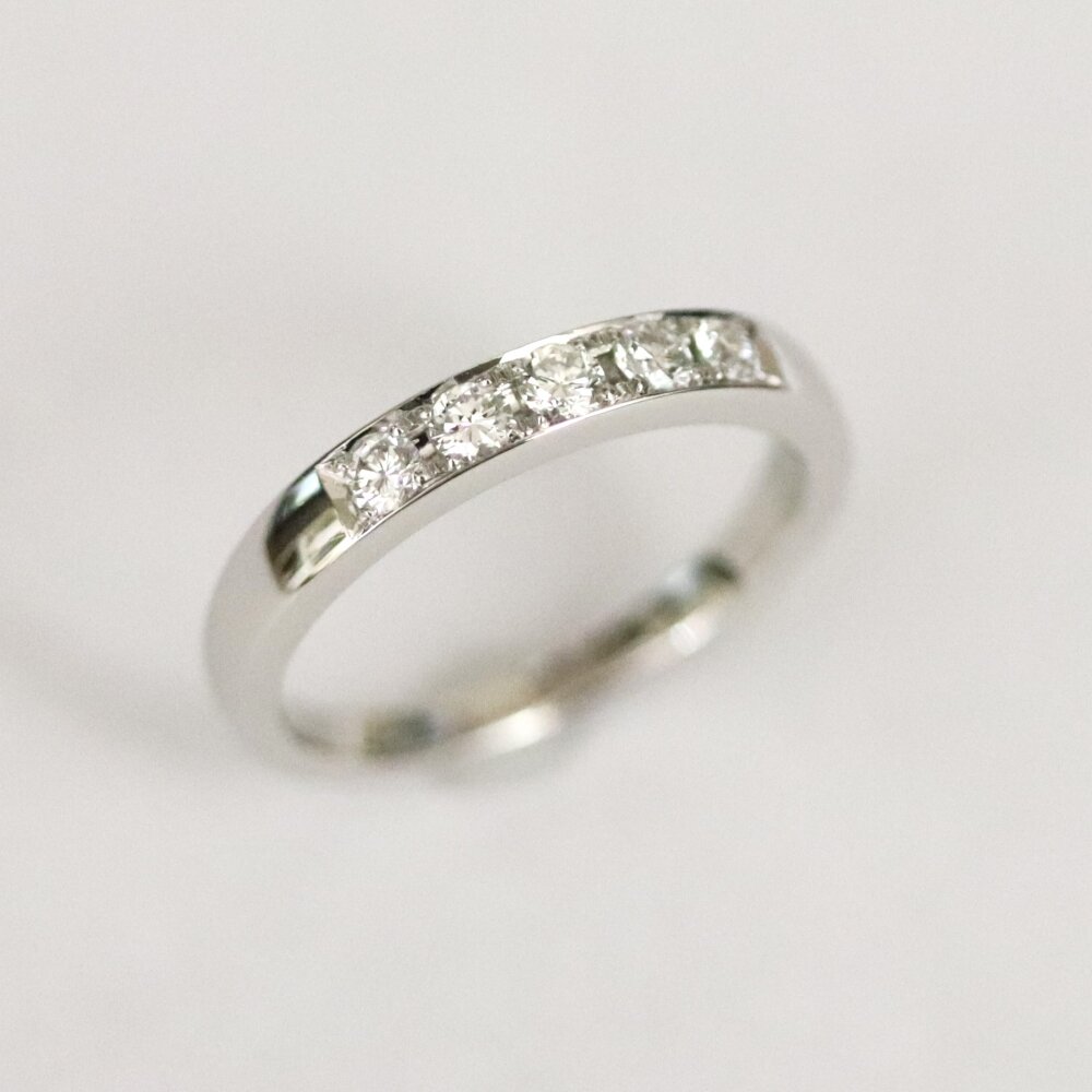 広島市安芸区M様プラチナダイヤリングリフォーム後