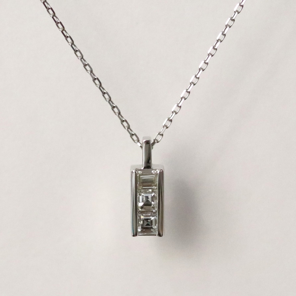 広島県廿日市市W様 プラチナダイヤペンダントリフォーム後