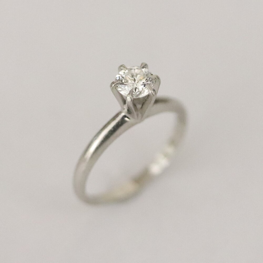 広島県安芸郡T様 プラチナダイヤリングリフォーム前