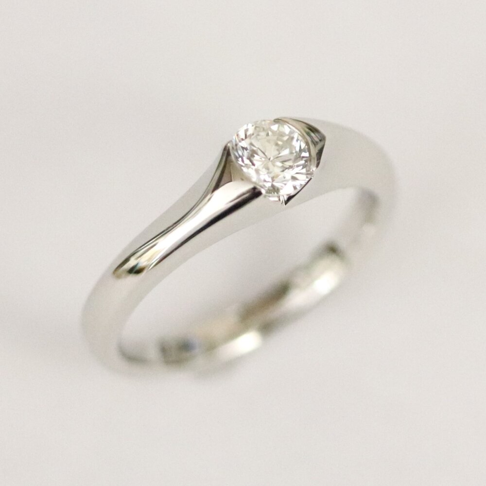 広島県安芸郡T様 プラチナダイヤリングリフォーム後