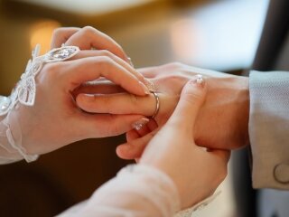 結婚式のお写真を送っていただきました