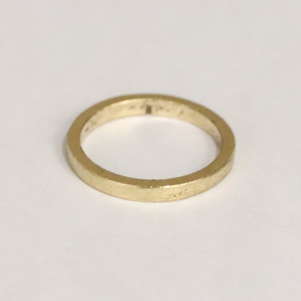 広島県安芸郡I様 K18ダイヤハーフエタニティリングリフォーム仮作り