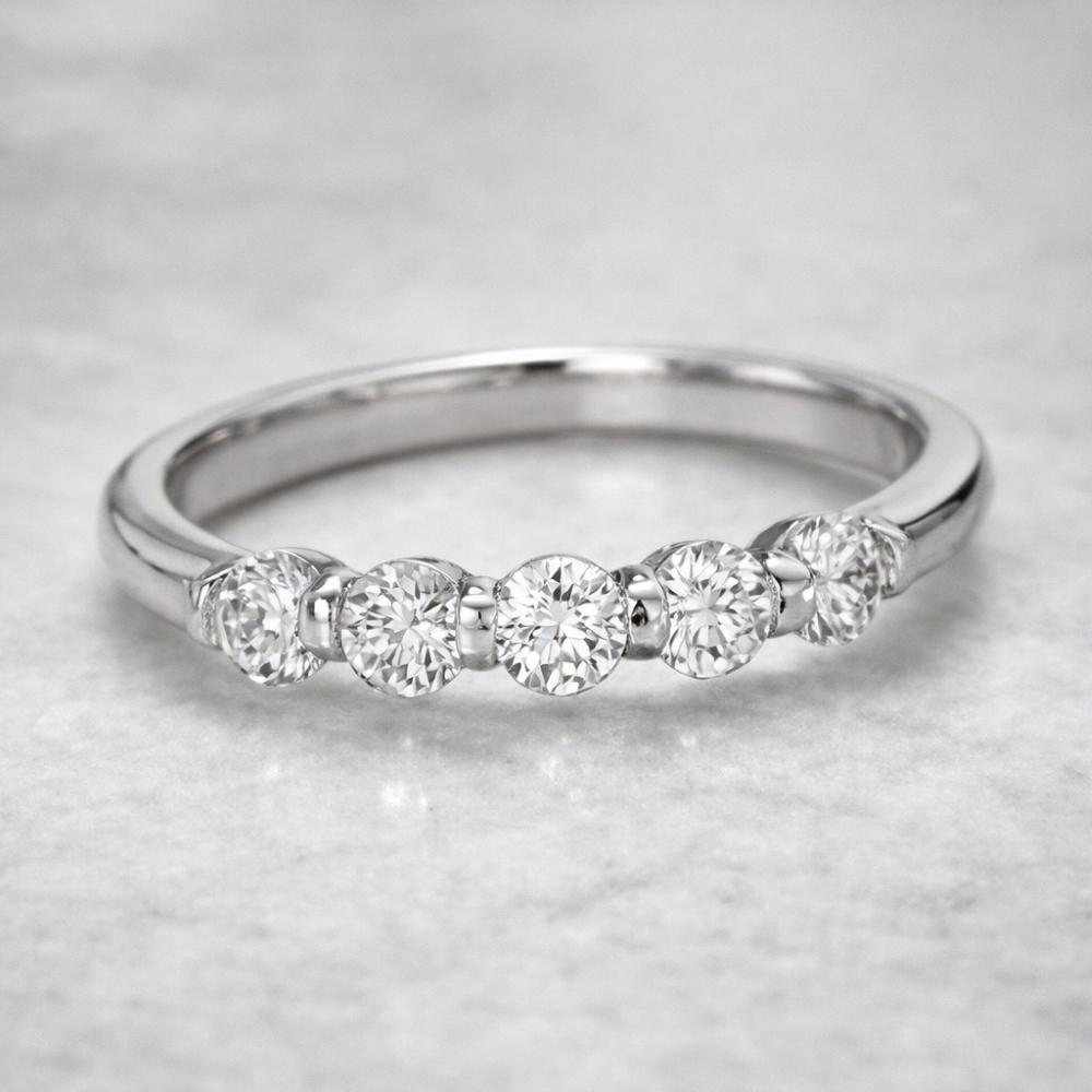 広島市西区K様　プラチナダイヤリングリフォーム後