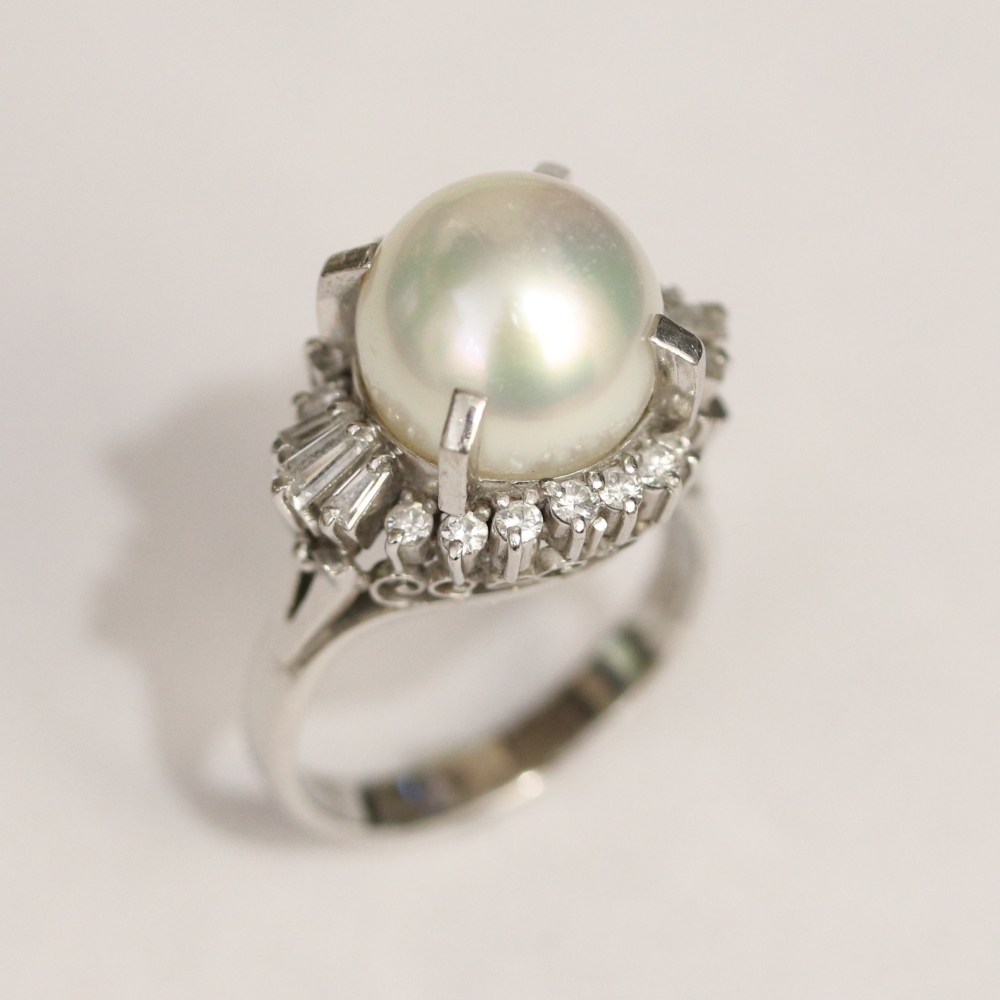 広島市西区A様　プラチナパールリングリフォーム前