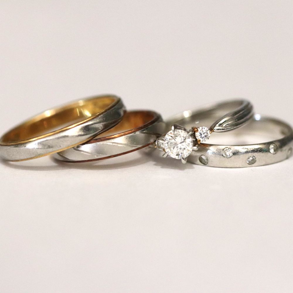 広島市西区S様　プラチナダイヤリングリフォーム前