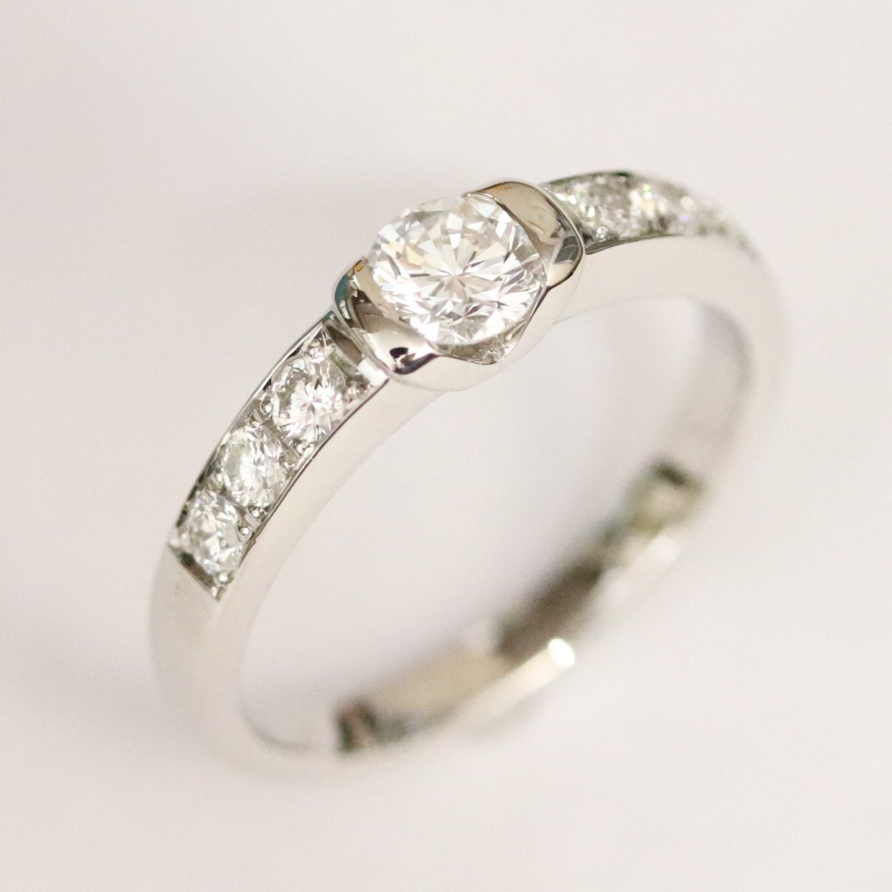 広島市西区S様　プラチナダイヤリングリフォーム後