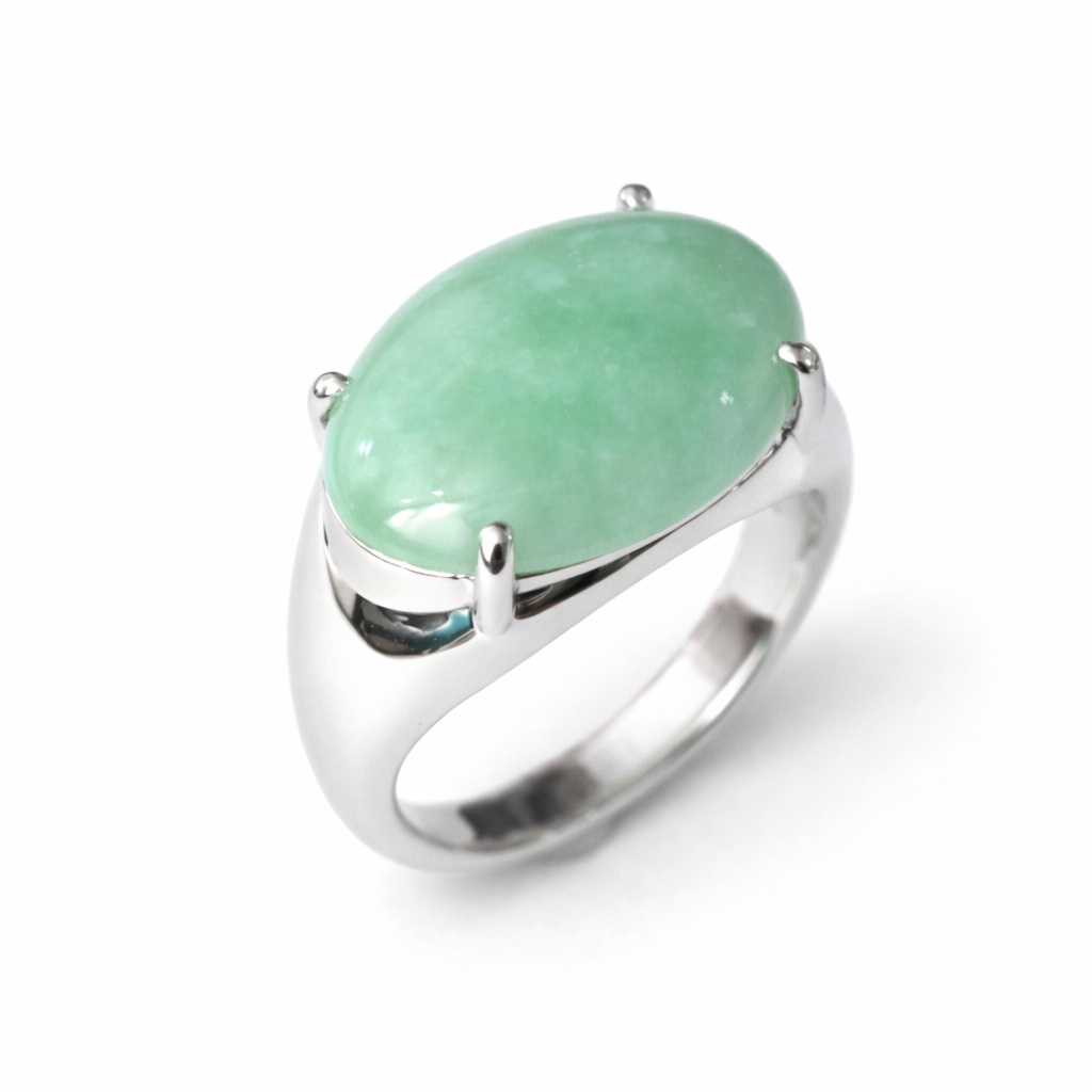 広島市中区S様プラチナヒスイリングリフォーム後