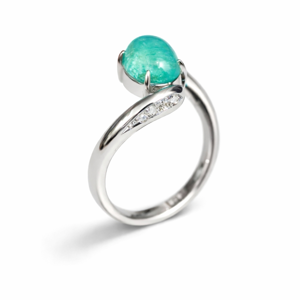 広島市佐伯区S様　プラチナエメラルドリングリフォーム後