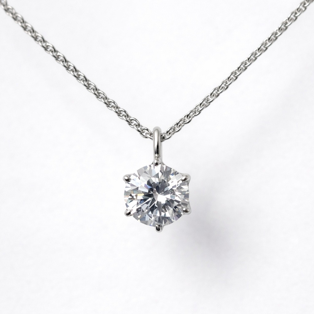 広島市中区A様　プラチナダイヤペンダントリフォーム後